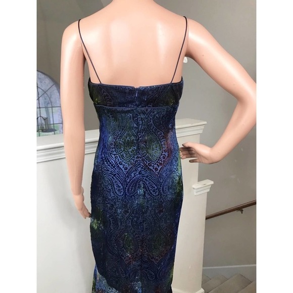 Phoebe, Beautiful Blue Multi Colored Maxi … - Picture 4 of 7